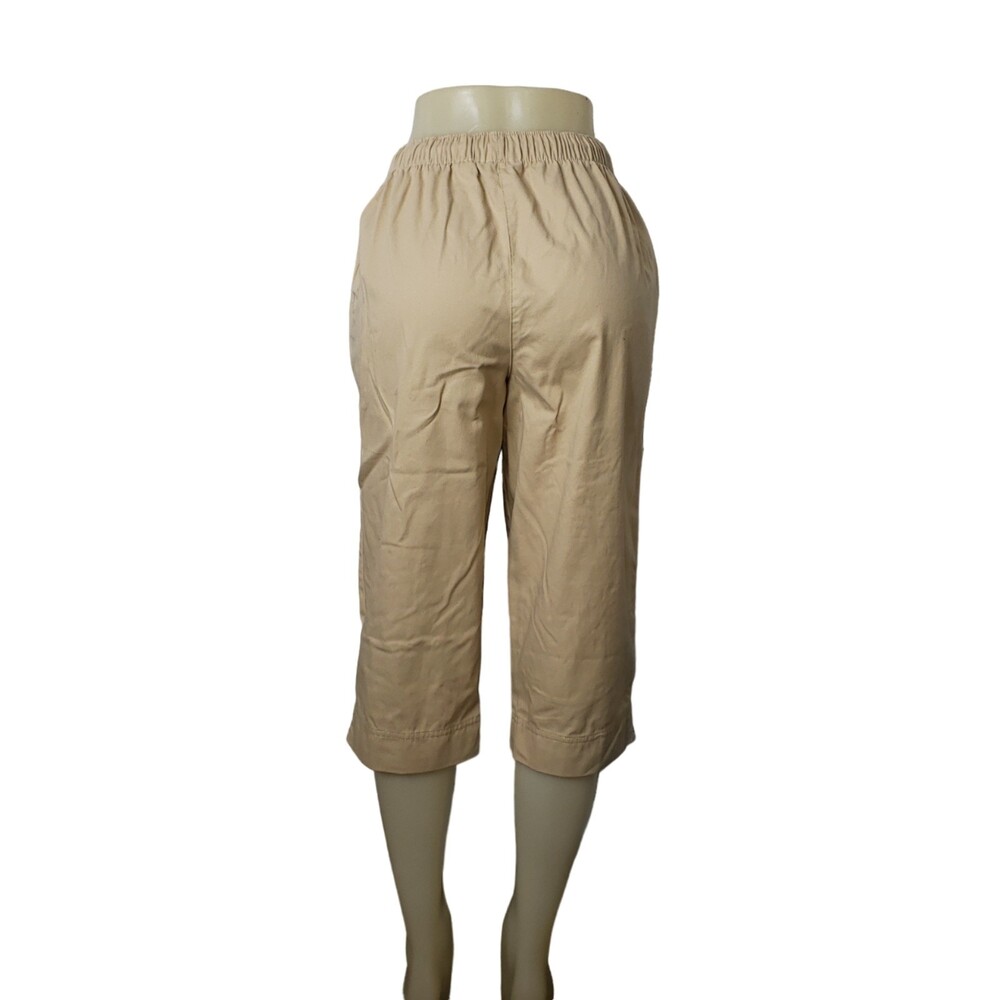 CORAL BAY Tan Capri Pants Size Medium